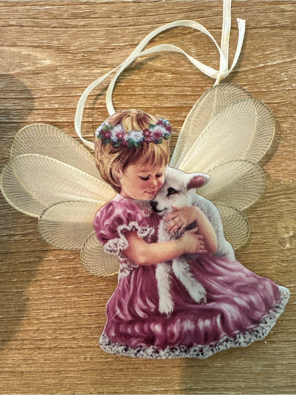 Gentle Hugs" angel ornament  1998 "Heaven's Little Bradford editions